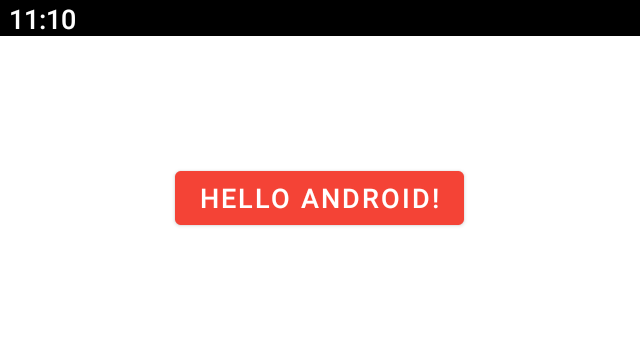Red button with text hello android