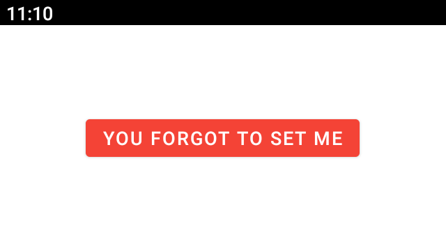 Button with text you forgot to set me