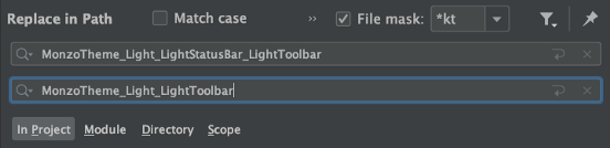 find replace dialog with underscores instead of dots